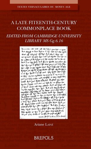 ﻿کتاب متداول اواخر قرن پانزدهم (Textes Vernaculaires Du Moyen Age) (Textes Vernaculaires Du Moyen Age, 23)