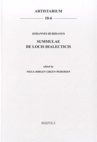﻿Johannes Buridanus: Summulae: De locis dialecticis