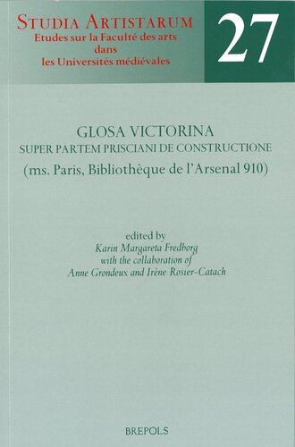 ﻿Glosa Victorina super partem Prisciani De Constructione (خانم پاریس، Bibliothèque de l'Arsenal 910)