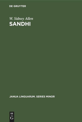 ﻿سندی: مبانی نظری، آوایی و تاریخی پیوند واژه در سانسکریت
