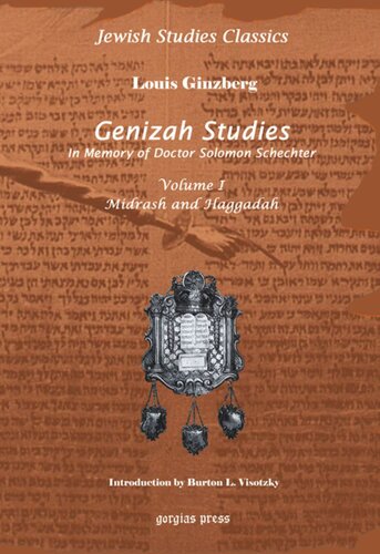 ﻿Genizah Studies in Memory of Doctor Solomon Schechter: مقدمه جدید توسط Burton L. Visotzky