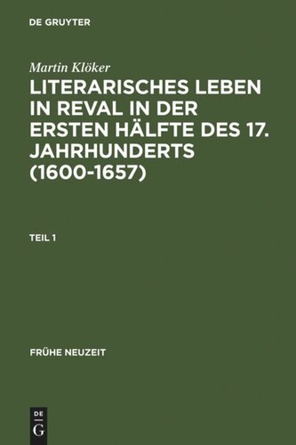 ﻿زندگی ادبی در روال در نیمه اول قرن هفدهم (1600-1657): نهادهای دانش پژوهی و پیدایش شعر گاه به گاه شهری
