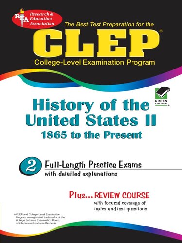 ﻿CLEP History of the United States II (REA) - بهترین آمادگی آزمون برای CLEP