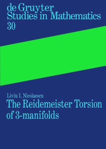﻿Reidemeister Torsion of 3-Manifolds