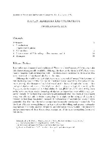 سه گانه ، جبر و فرهنگ شناسی (پایان نامه دکتری ، 1967 ، چاپ مجدد 2003)
