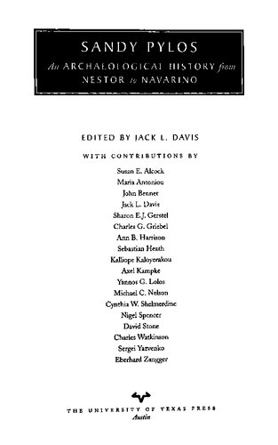 ﻿سندی پیلوس: تاریخ باستان شناسی از نستور تا ناوارینو