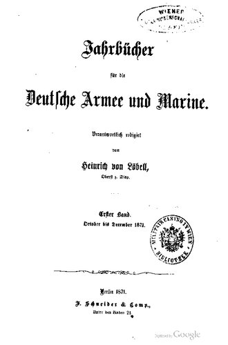 ﻿سالنامه برای ارتش و نیروی دریایی آلمان / اکتبر تا دسامبر 1871