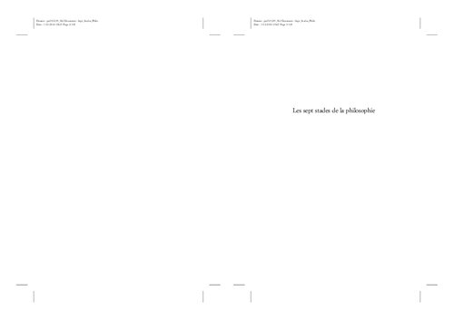 ﻿مراحل هفت گانه فلسفه