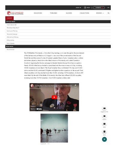 ﻿نبرد روز D کانادا در نرماندی 6 ژوئن 1944