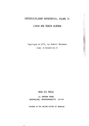 ﻿جبر خطی و تانسوری