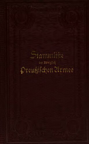 ﻿فهرست اصلی ارتش سلطنتی پروس