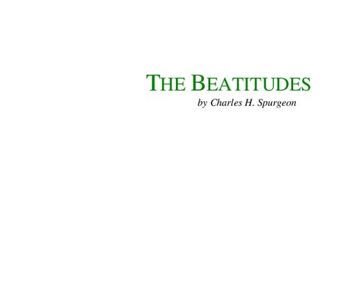 ﻿BEATITUDES - خطبه اول عیسی مسیح ناصری