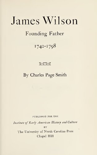 ﻿جیمز ویلسون، بنیانگذار، 1742-1798