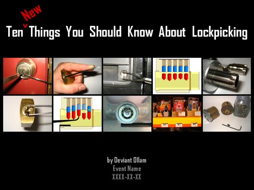 ﻿ده نکته جدیدی که باید در مورد Lockpicking بدانید