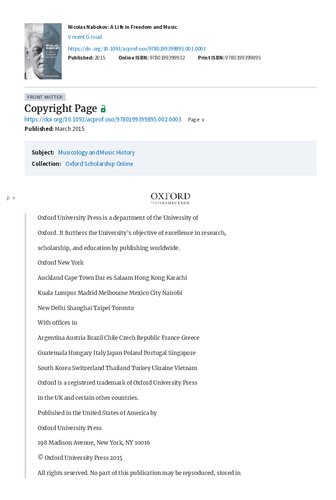 ﻿نیکلاس ناباکوف: زندگی در آزادی و موسیقی