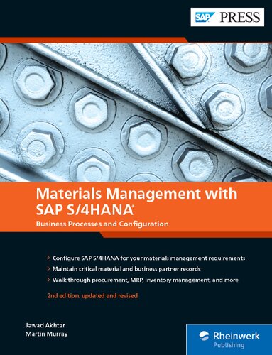 ﻿مدیریت مواد با SAP S/4HANA: فرآیندهای تجاری و پیکربندی (SAP PRESS)