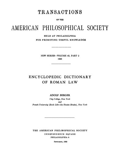 ﻿فرهنگ لغت دایره المعارف حقوق روم