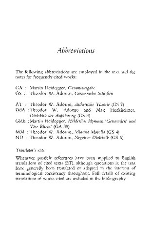 ﻿خاطره اندیشه: مقاله ای درباره هایدگر و آدورنو