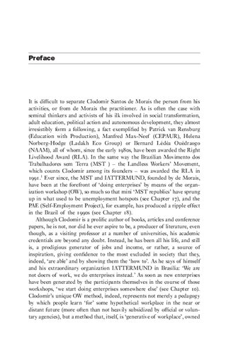 ﻿آینده ای برای محرومان: ایجاد شغل و درآمدزایی توسط فقرا: کلودومیر سانتوس د مورایس و کارگاه سازمان