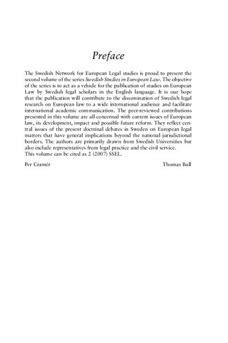 ﻿مطالعات سوئدی در قانون اروپا دوره 2 ، 2007