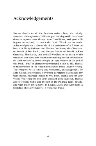 ﻿Inside Creative Writing: مصاحبه با نویسندگان معاصر