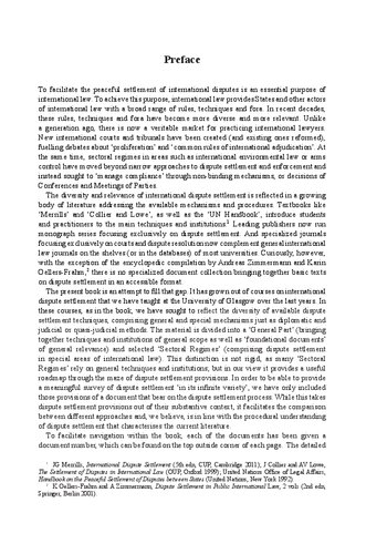 ﻿حل و فصل اختلافات بین المللی: اسناد اساسی