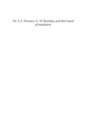 ﻿جزم شناسی کلیسای کارل بارت: مقدمه و خواننده