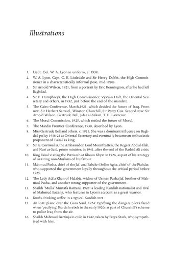 ﻿کردها، اعراب و بریتانیایی ها: خاطرات سرهنگ دوم W. A. ​​لیون CBE در عراق 1918-1944