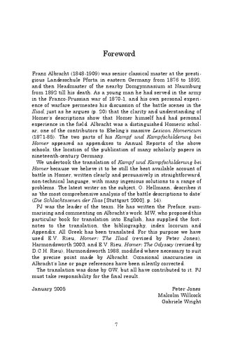 ﻿شرح نبرد و نبرد در هومر: مشارکتی در تاریخ جنگ