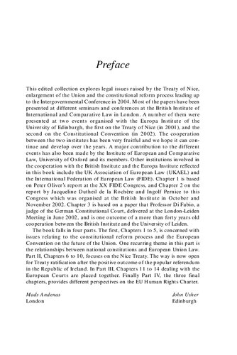 ﻿معاهده نیس و فراتر از آن: گسترش و اصلاح قانون اساسی