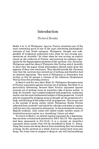 ﻿Philoponus: Against Proclus on the Eternity of the World 9-11