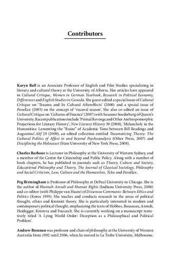 ﻿کنش و ظاهر: اخلاق و سیاست نوشتن در هانا آرنت