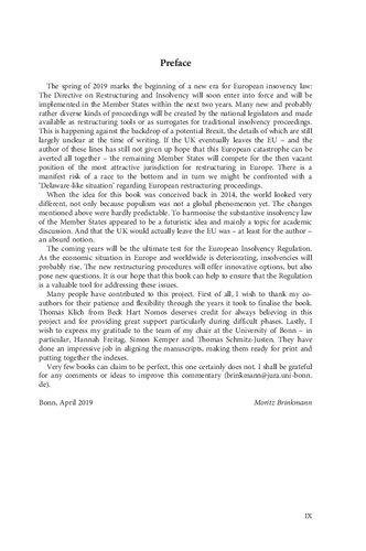 ﻿مقررات ورشکستگی اروپا: تفسیر ماده به ماده