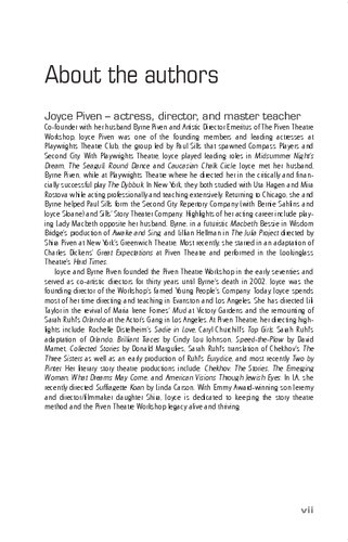 ﻿در استودیو با جویس پیون: بازی‌های تئاتر، تئاتر داستان و متن برای بازیگران