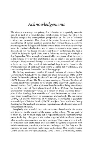 ﻿شواهد کیفری و حقوق بشر: بازنگری سنت‌های رویه‌ای حقوق مشترک