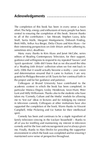 ﻿خواندن انگلیس کوچک: مسائل کمدی در تلویزیون معاصر