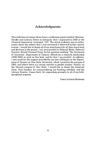 ﻿احساس، ژانر و جنسیت در دوران باستان کلاسیک