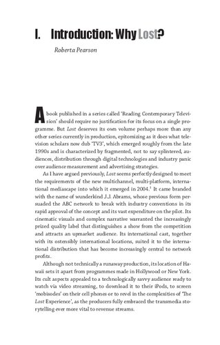 ﻿Reading Lost: Perspectives on a Pret TV Show