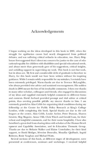 ﻿عدالت و برابری در آموزش: دیدگاه توانمندی در مورد معلولیت و نیازهای آموزشی ویژه