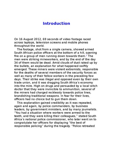 ﻿ماریکانا: گزارشی از آفریقای جنوبی