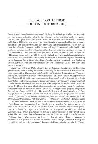 ﻿اجرای ثبت اختراع در سراسر جهان: نوشته هایی به افتخار دیتر استودر