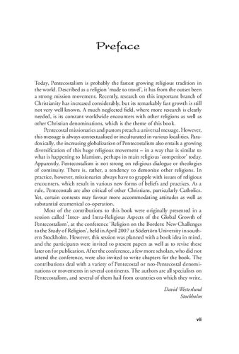 ﻿پنطیکاستالیسم جهانی: مواجهه با سنت های دینی دیگر