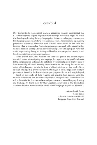 ﻿بعد رشد در یادگیری زبان دوم آموزش داده شده: اکتساب L2 ضمایر مفعول در اسپانیایی