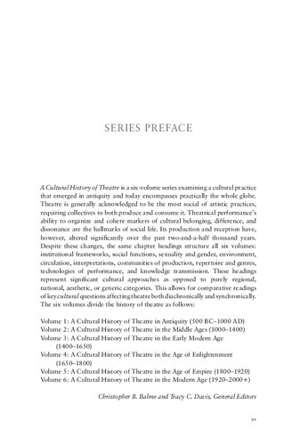 ﻿تاریخ فرهنگی تئاتر در عصر مدرن جلد 6