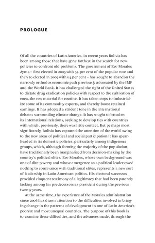 ﻿بولیوی: فرآیندهای تغییر