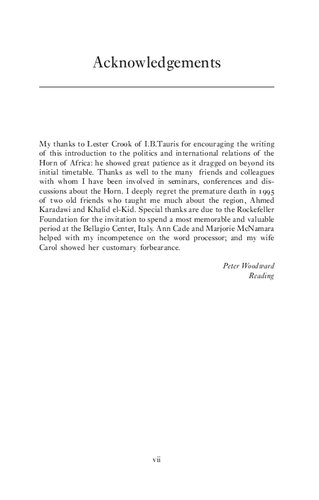 ﻿شاخ آفریقا: دولت، سیاست و روابط بین‌الملل