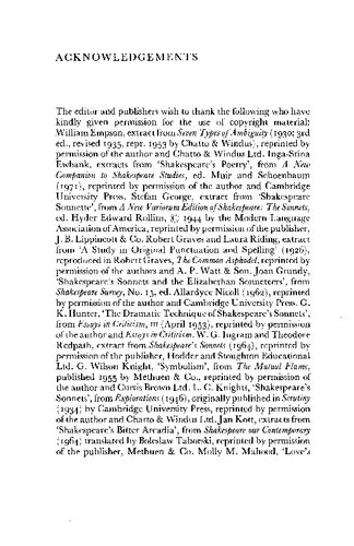 ﻿شکسپیر: غزل ها