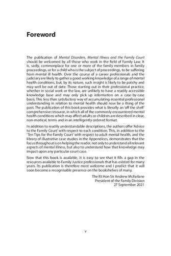 ﻿اختلالات روانی، بیماری روانی و دادگاه خانواده: راهنمای مرجع برای متخصصان غیرپزشکی
