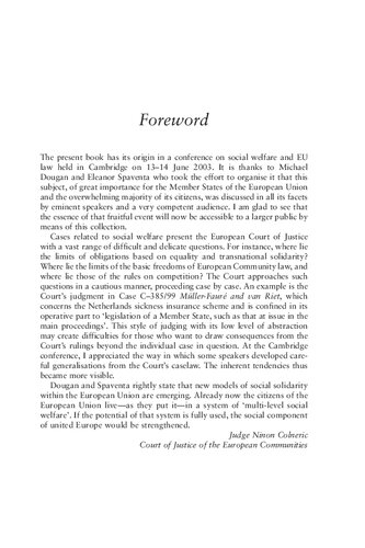 ﻿رفاه اجتماعی و قانون اتحادیه اروپا