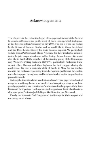 ﻿دوریس لسینگ: گذرگاه های مرزی